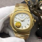 GB Factory Swiss Copy Patek Philippe Nautilus Swiss Cal.324 Yellow Gold Watch